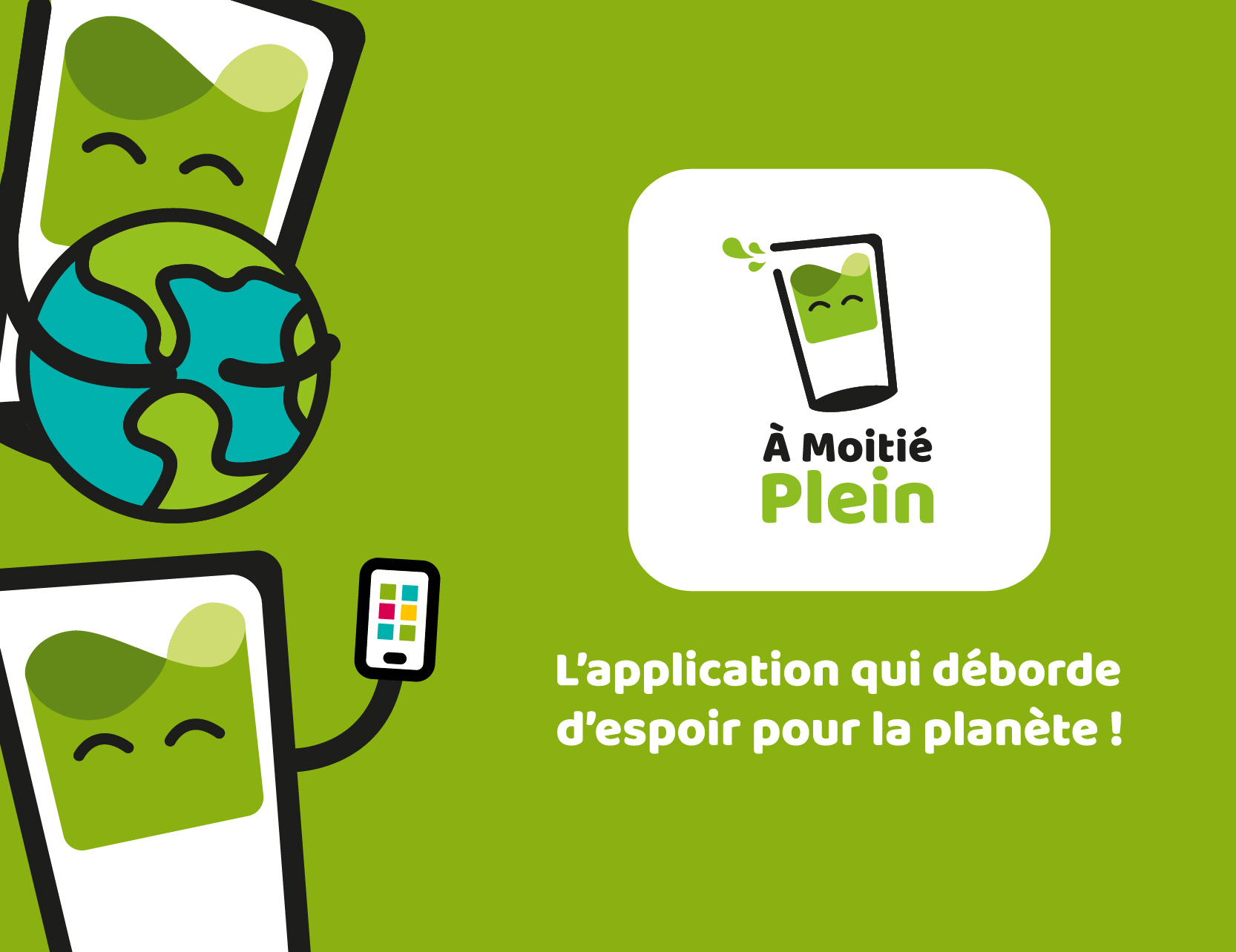 À Moitié Plein — Branding et application mobile par Jimmy Ulloa